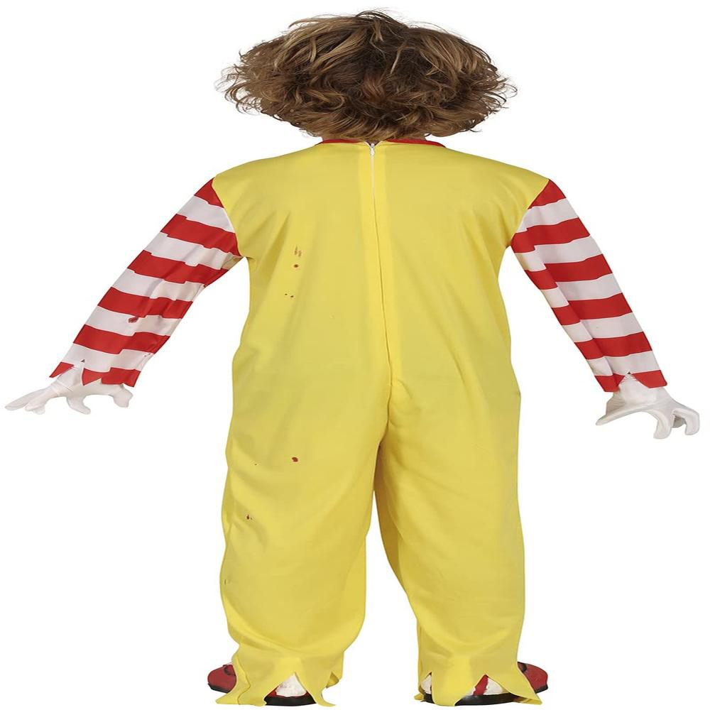 Fiestas Guirca Burger Clown Yellow and Red Costume 10 to 12 Years Image 2