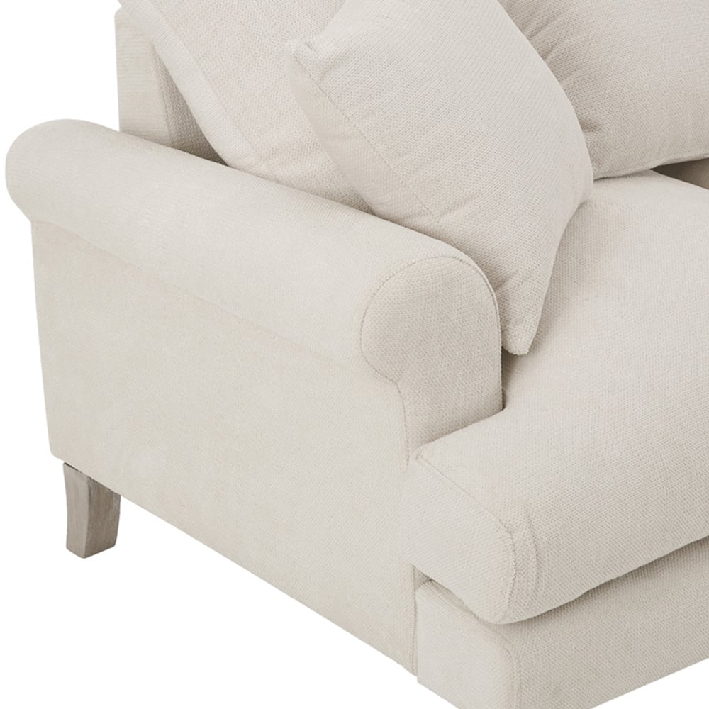 Home Detail Churchill 3 Seater Ivory Linen Sofa Image 7