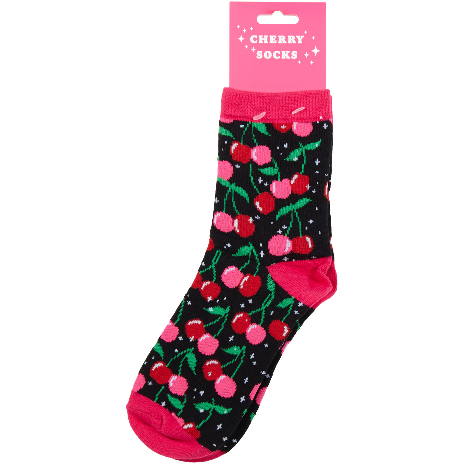 Cherry Socks - Black Image 1
