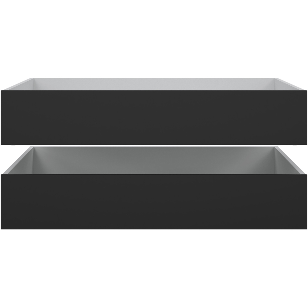 Florence Matt Black Underbed Drawer Set of 2 Image 5