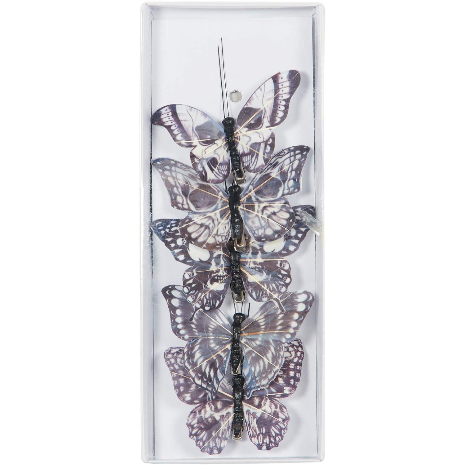 Pack of 6 Halloween Butterfly Clips Image 1