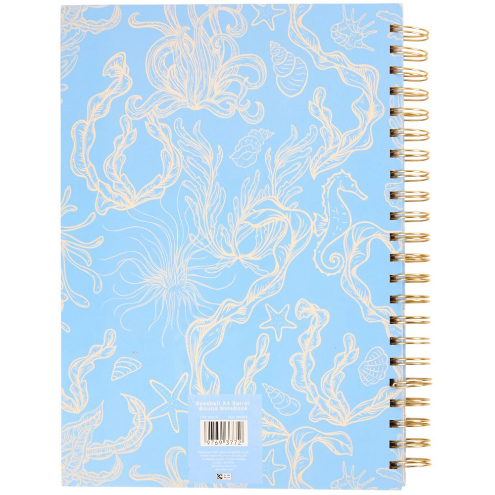 Seashell Spiral Bound Notebook A4 Image 7