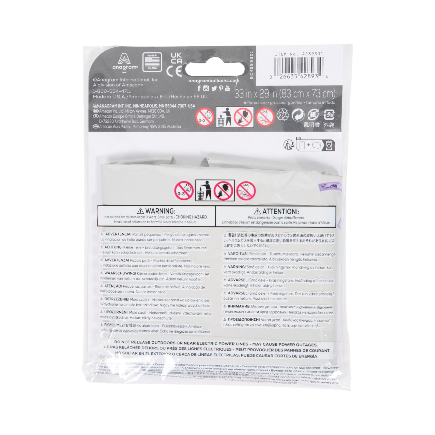 Supershape Enchanted Unicorn Foil Balloon Image 3