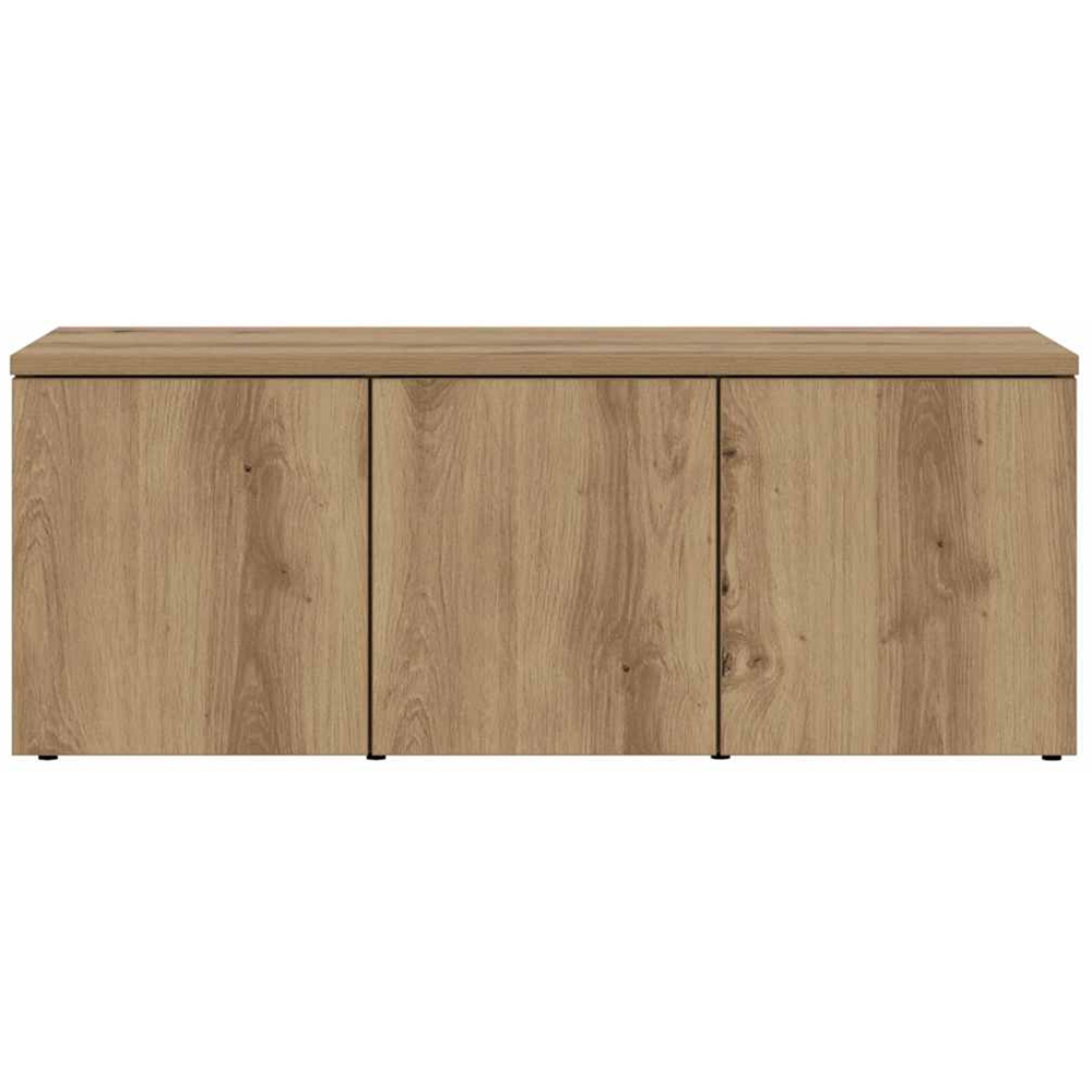 vidaXL 3 Drawer Artisan Oak Small TV Cabinet Image 5