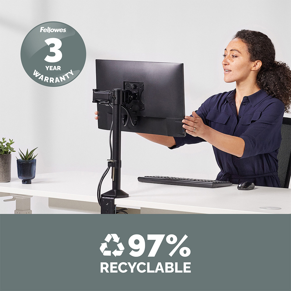 Fellowes Reflex Single Monitor Arm Image 5