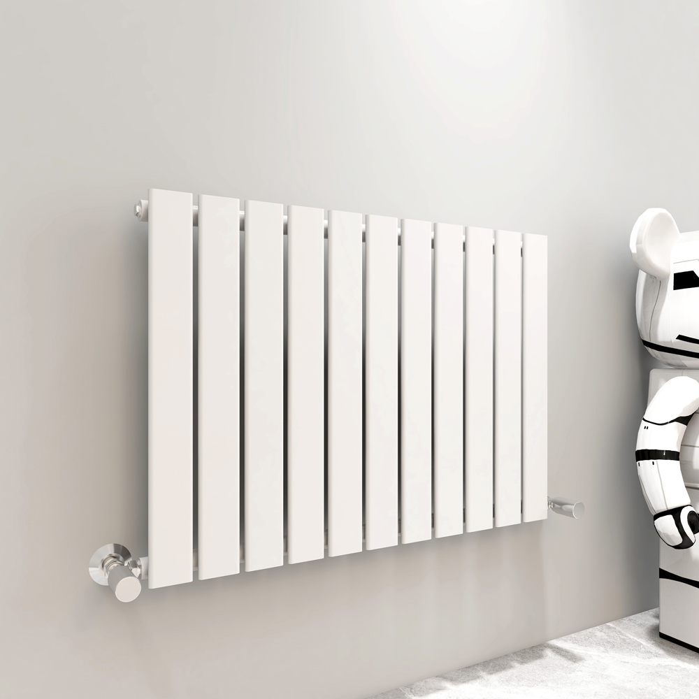 White 2396 BTU Single Flat Panel Vertical Column Radiator 600 x 748mm Image 2