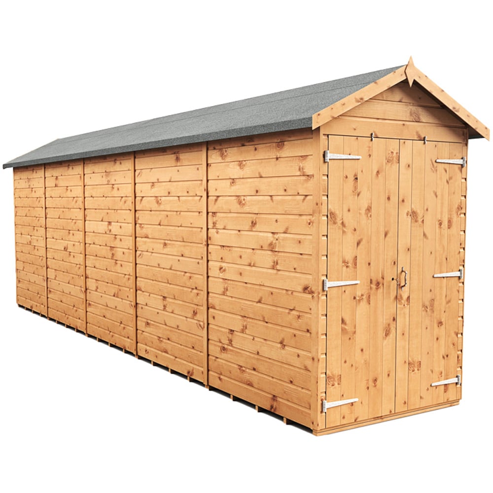 Empire Sheds 4 x 20ft Double Door Tongue and Groove Wooden Apex Garden Shed Image 1