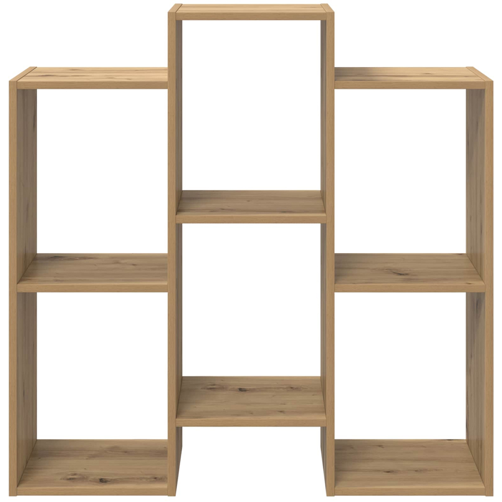 vidaXL 6 Open Shelf Artisan Oak Sideboard Image 5