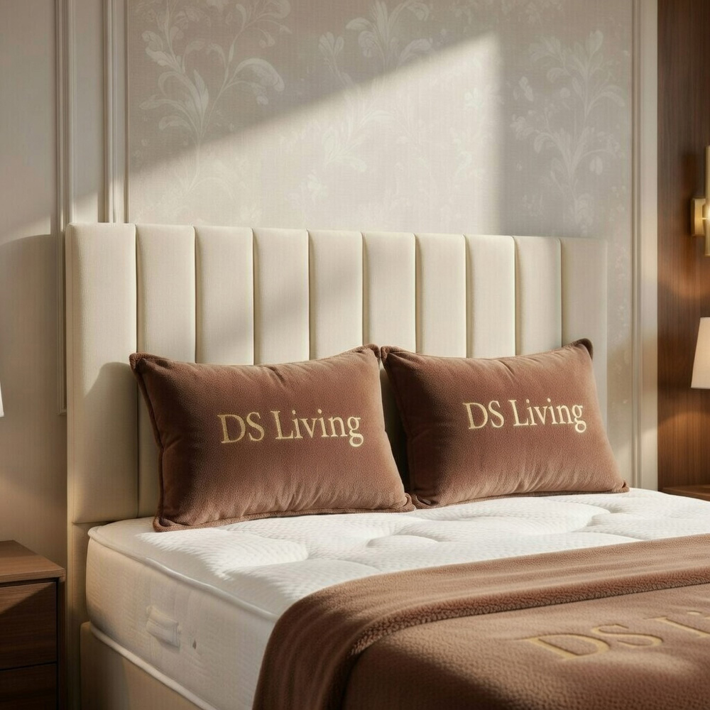 DS Living Aria Single Cream Plush Ottoman Bed Image 3