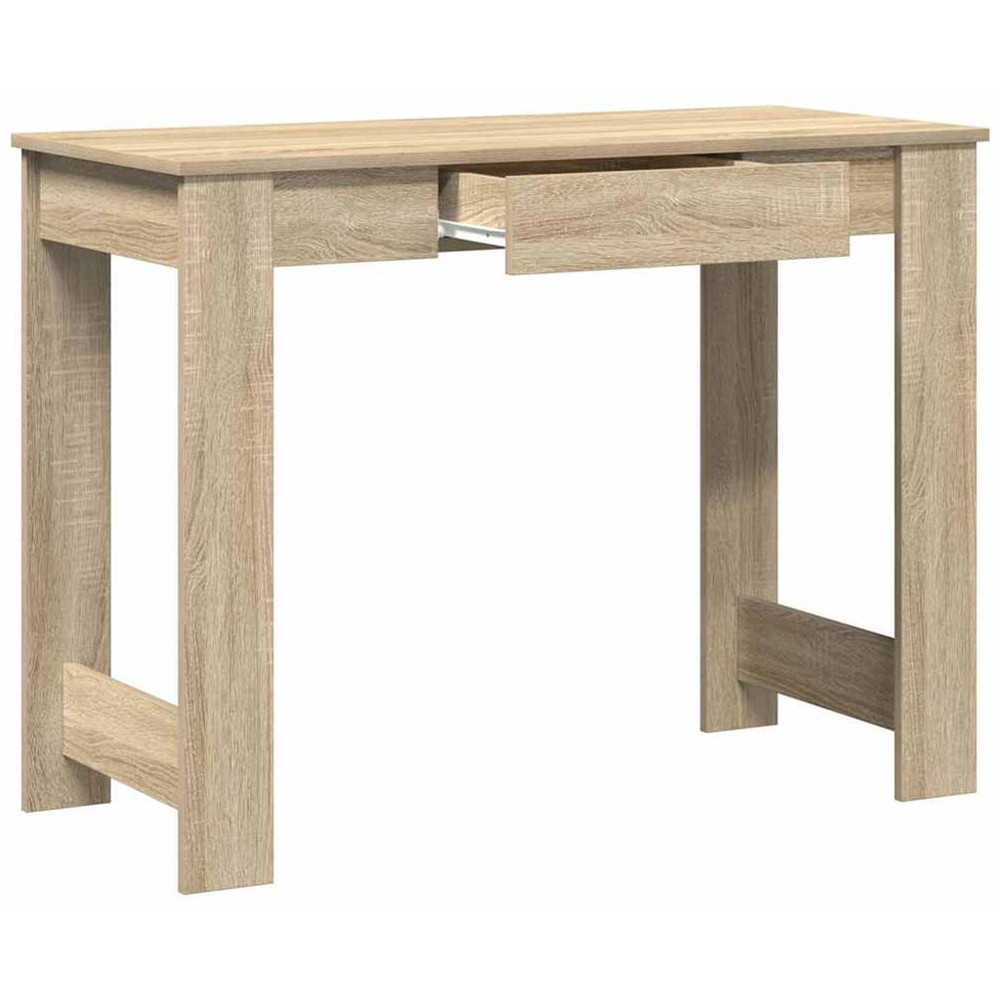 vidaXL Single Drawer Computer Desk Sonoma Oak Image 4