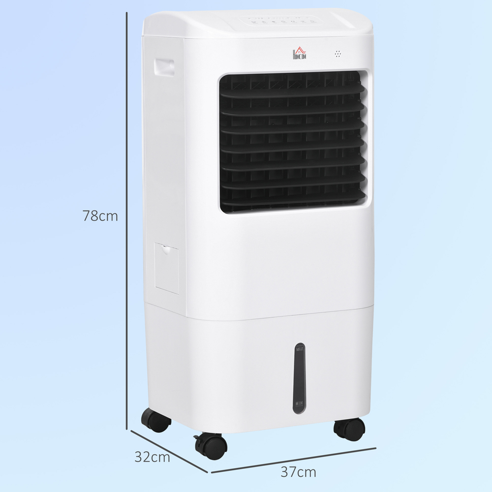 HOMCOM White Portable Air Cooler with Humidifier and Remote Image 9