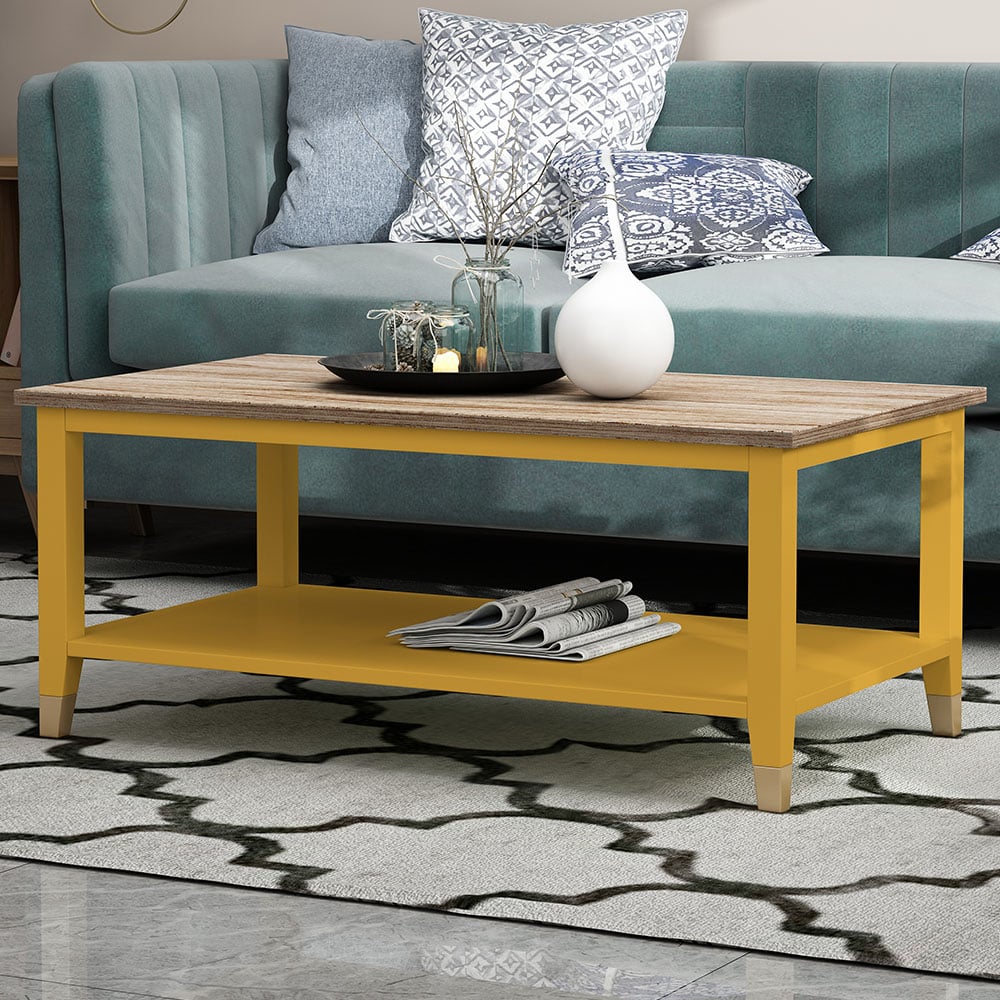 Palazzi Mustard Natural Coffee Table Image 1