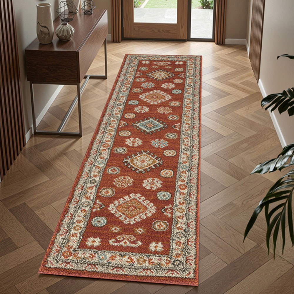 Portland HMC 5567 Red Cashmere Rug 60 x 230cm Image 1