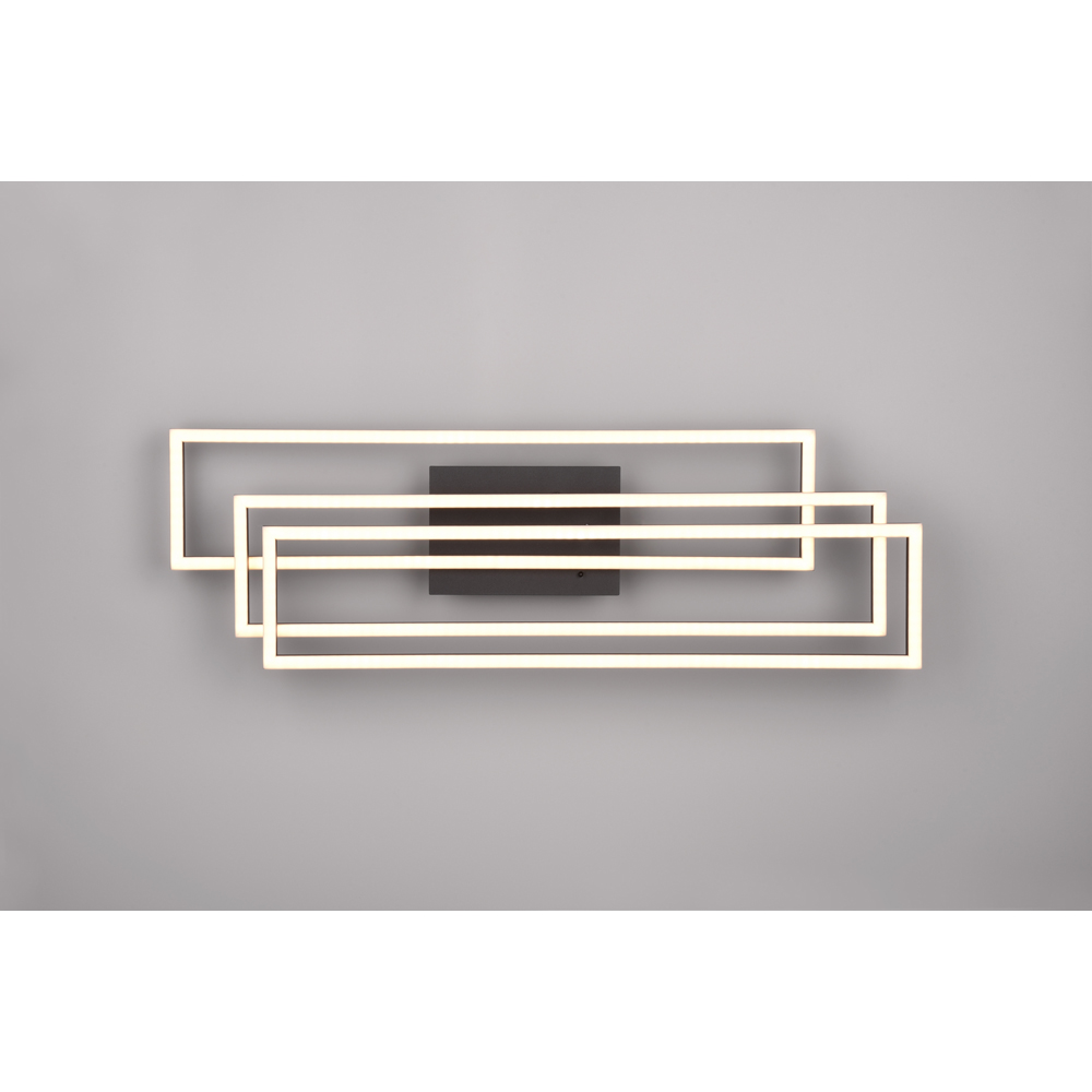 TRIO Corso Matt Black LED Ceiling Light Image 5