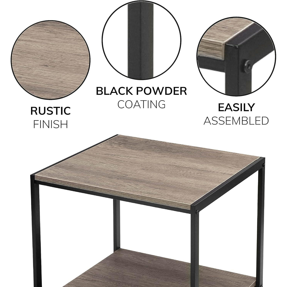 House of Home Rustic Brown Coffee Table Image 4
