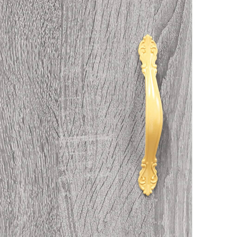 vidaXL 2 Door Grey Sonoma Wall Mounted Cabinet Image 8