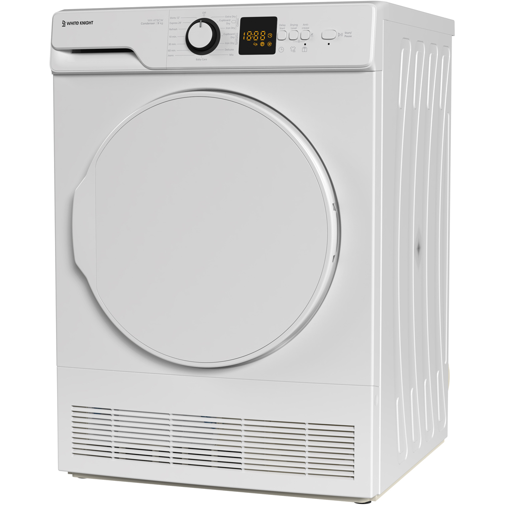 White Knight WK-AT9CW 9kg White Freestanding Tumble Dryer Image 4