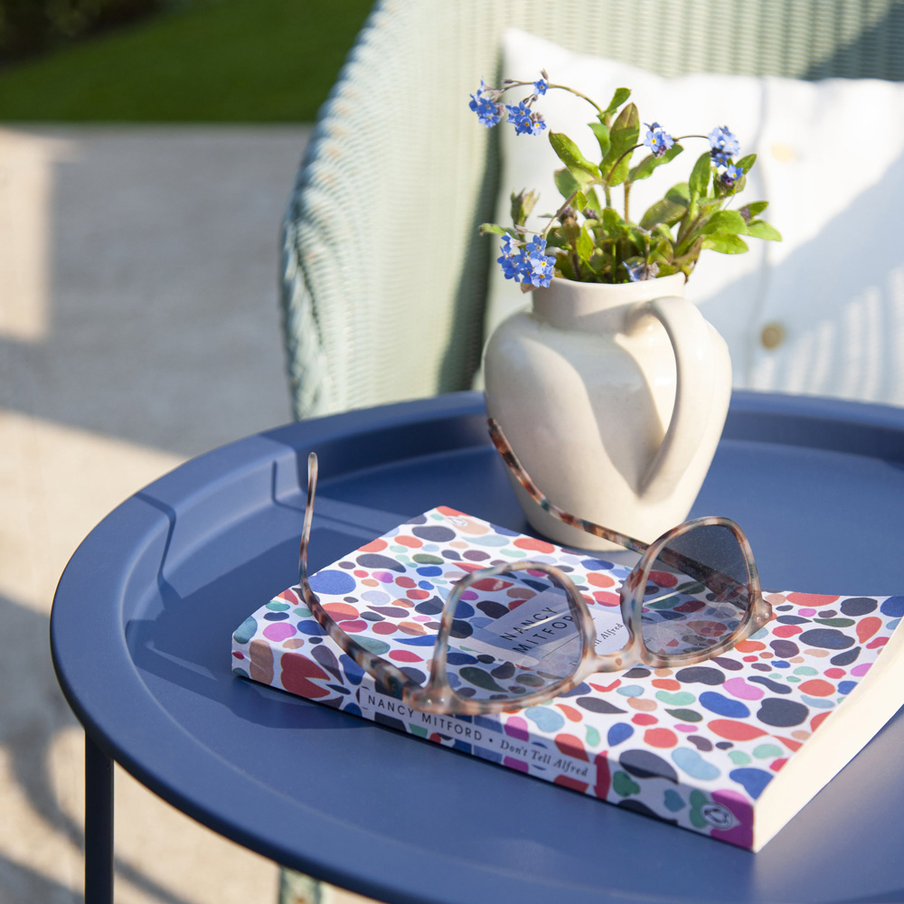Noa and Nani Dark Blue Foldable Bistro Tray Table Image 4