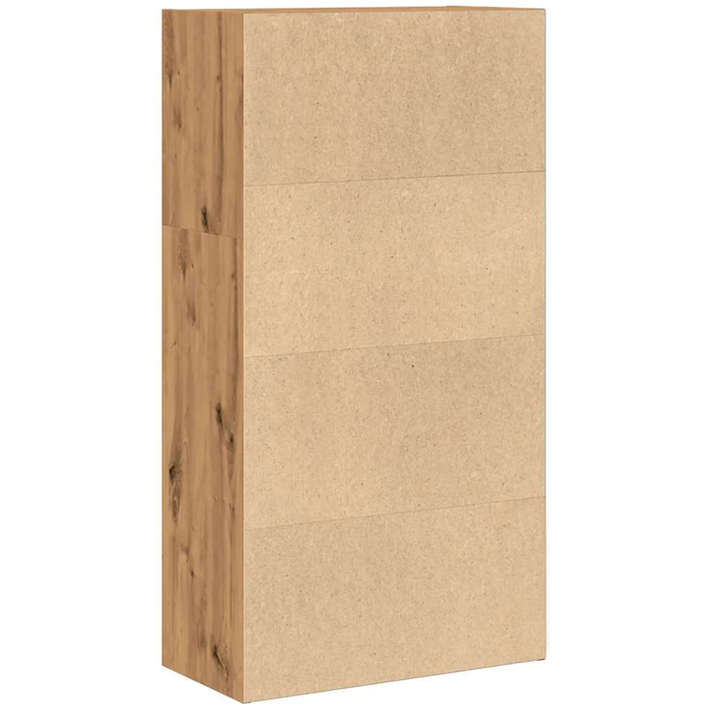 vidaXL 3 Shelf Artisan Oak Bookcase Image 5
