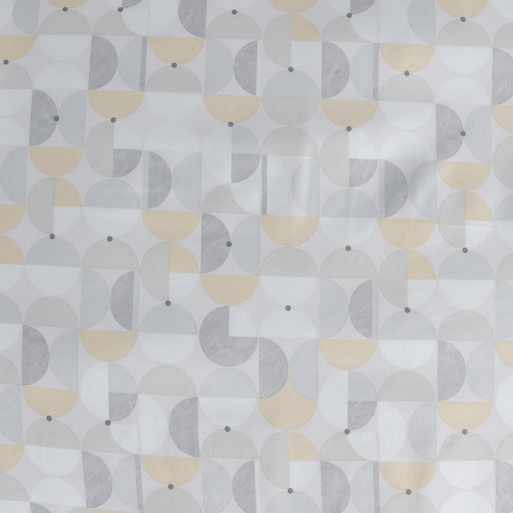 Smart Living Double Ochre Circle Geo Reversible Duvet Set Image 7