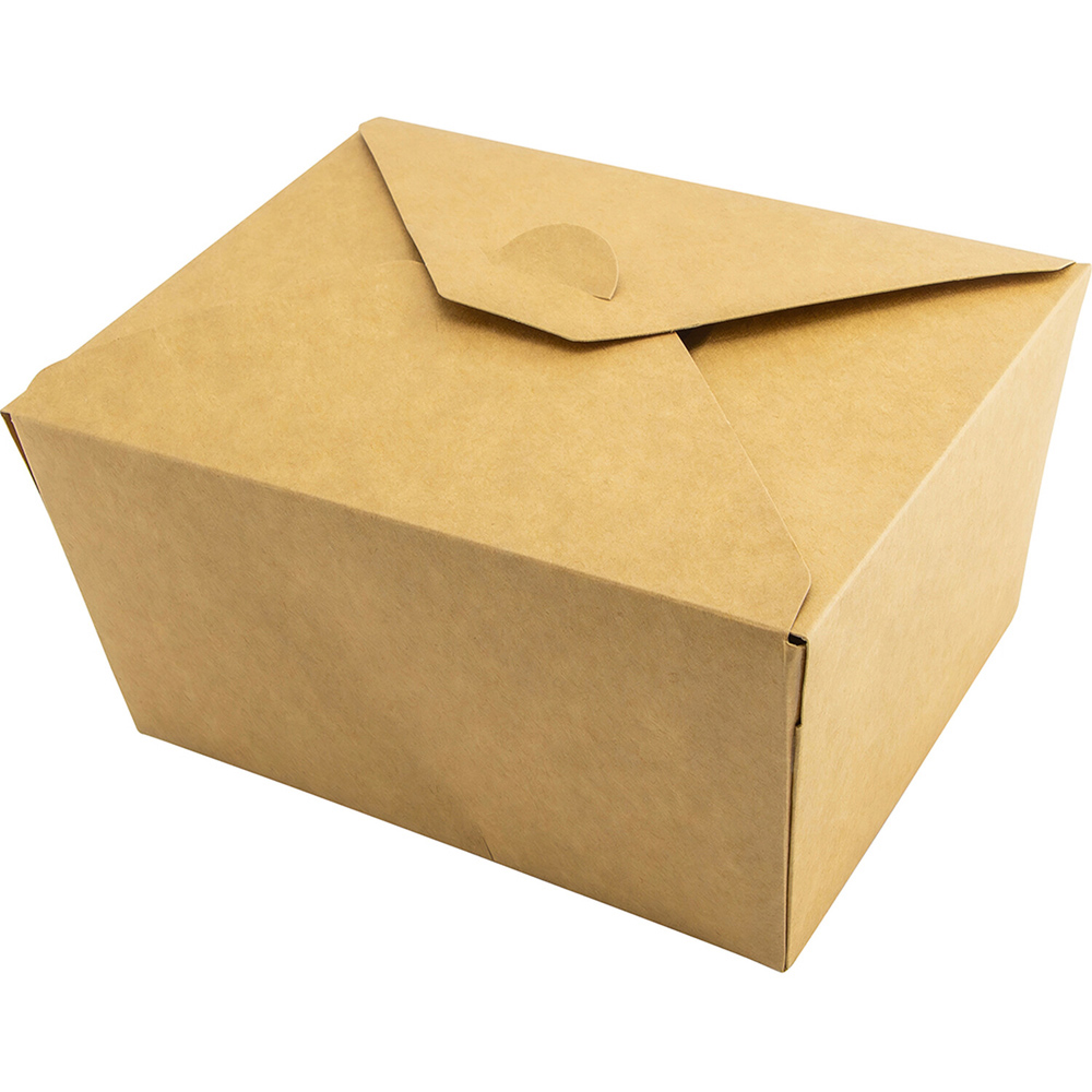 Pack of 25 Kraft Food Boxes Natural Image 3