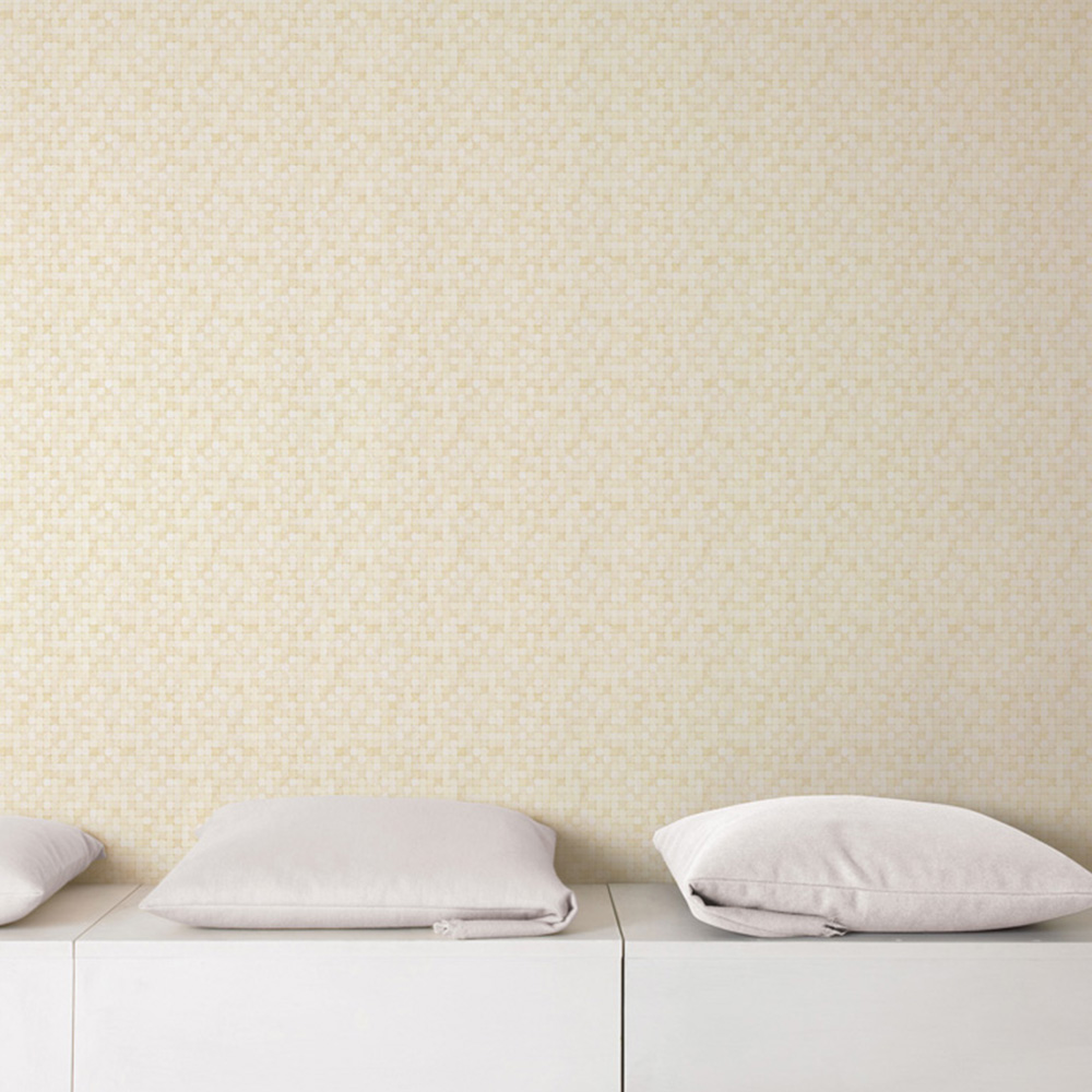 Galerie Natural FX Ceramic Tiles Light Yellow and Metallic Gold Wallpaper Image 2