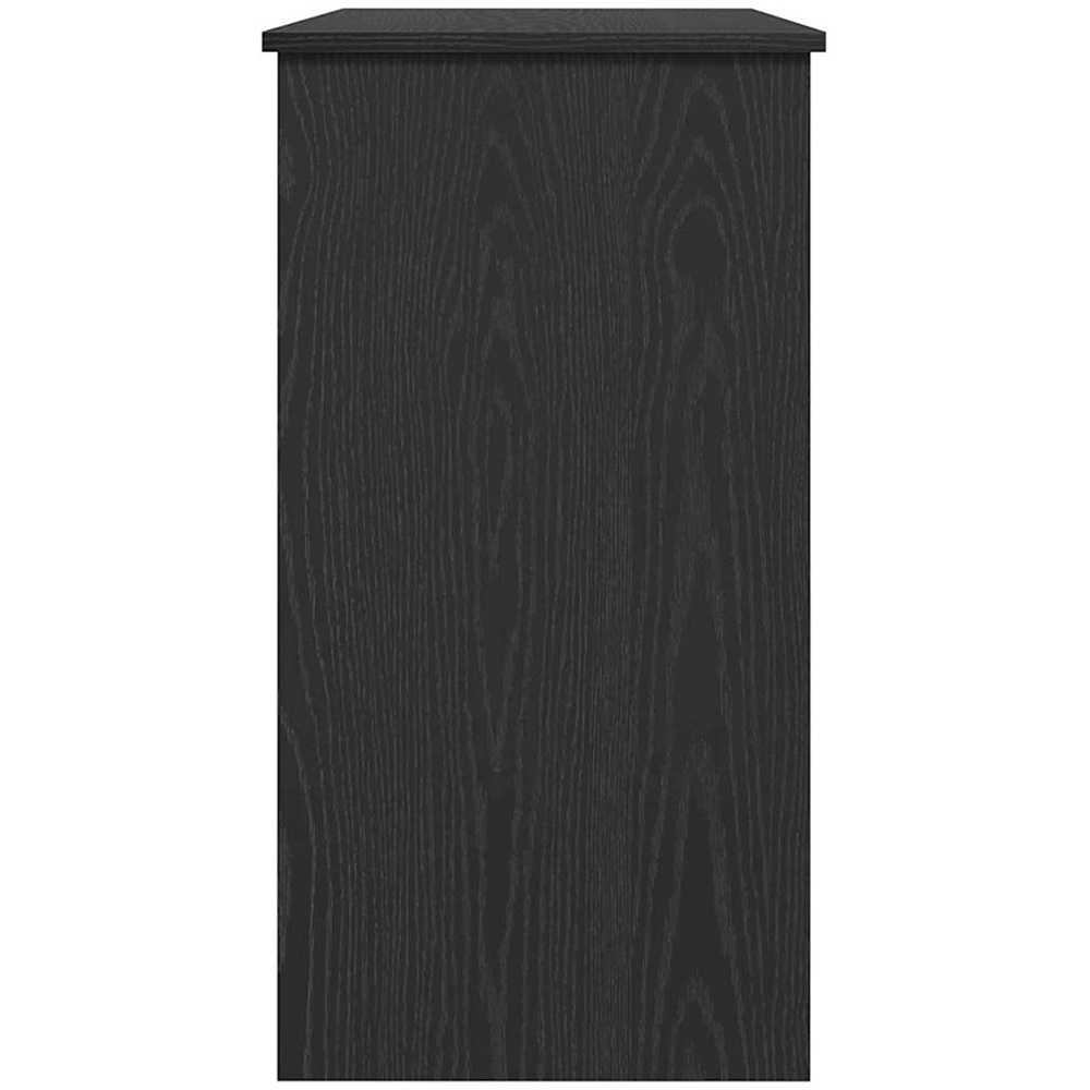 vidaXL Single Drawer Single Shelf Computer Desk Black Image 6