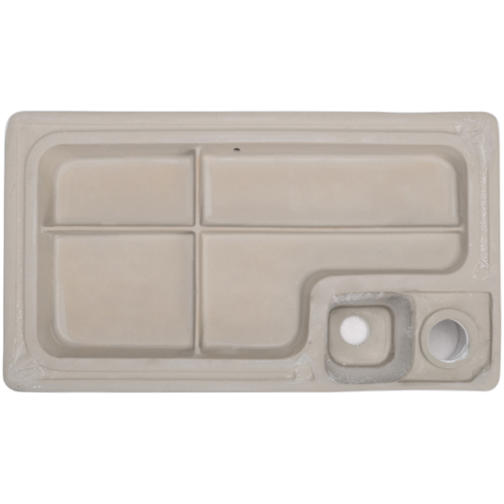 H&O Direct Ceramic Countertop Bathroom Basin with Drain Image 3