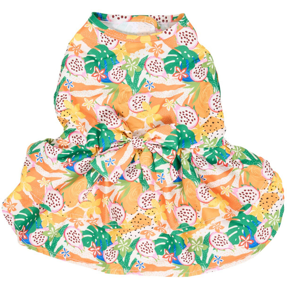Jungle Fruits Dog Dress Large Image 1