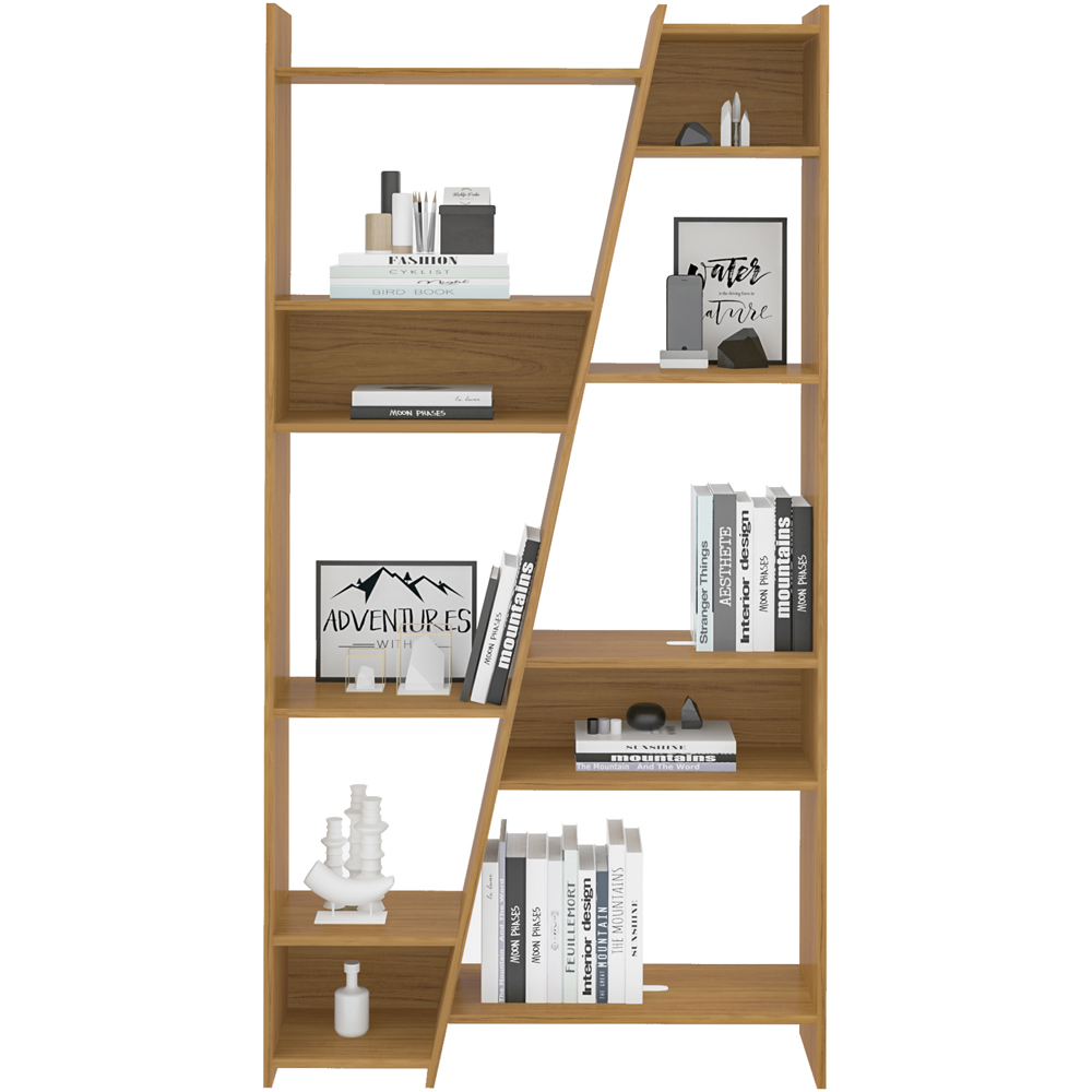 Seconique Naples 12 Shelf Oak Effect Tall Bookcase Image 7