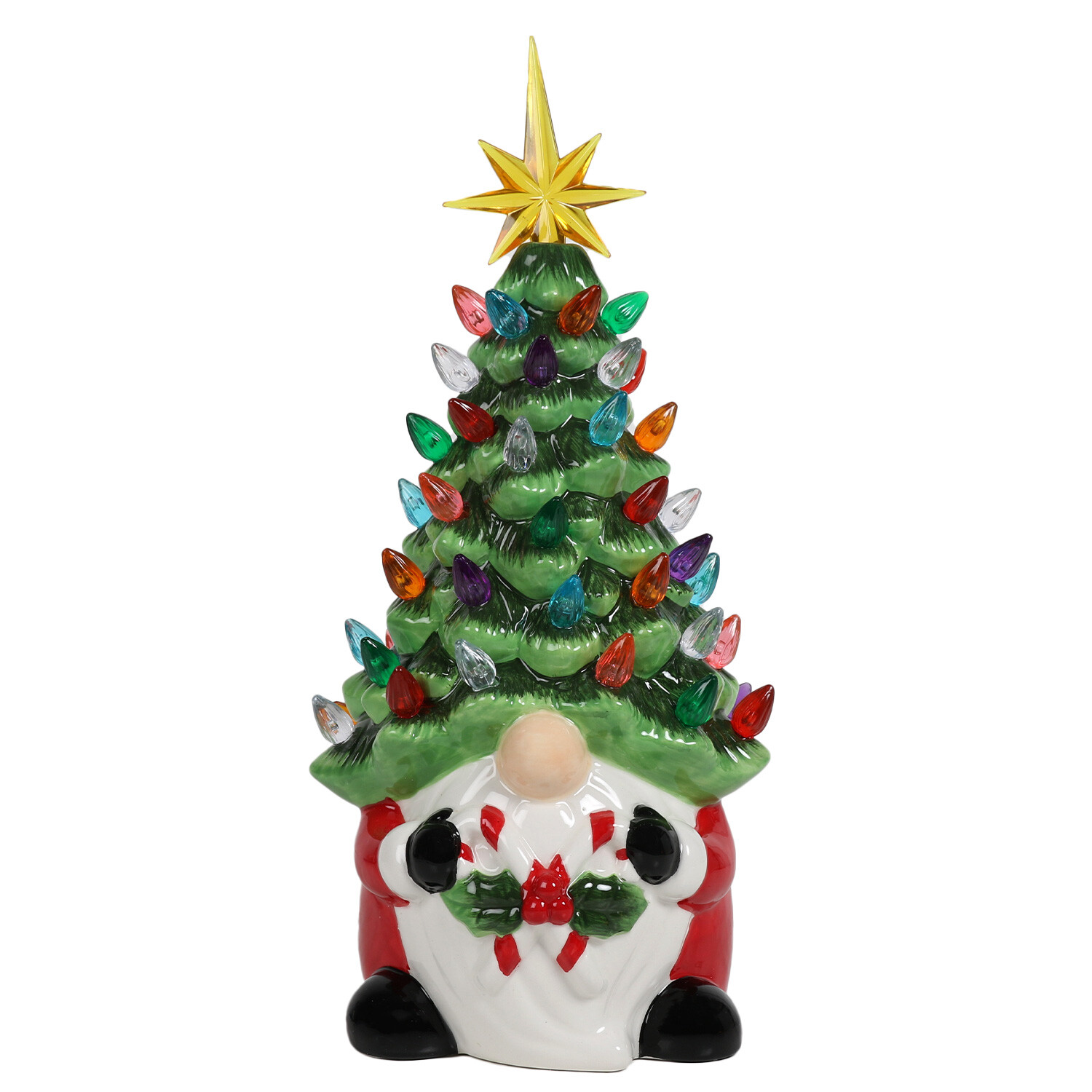 Christmas Gonk Tree With LEDs - Green Image 4