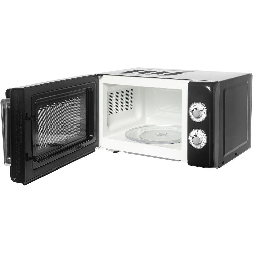 Haden 214591 Retro Black 17L Manual Microwave 700W Image 3