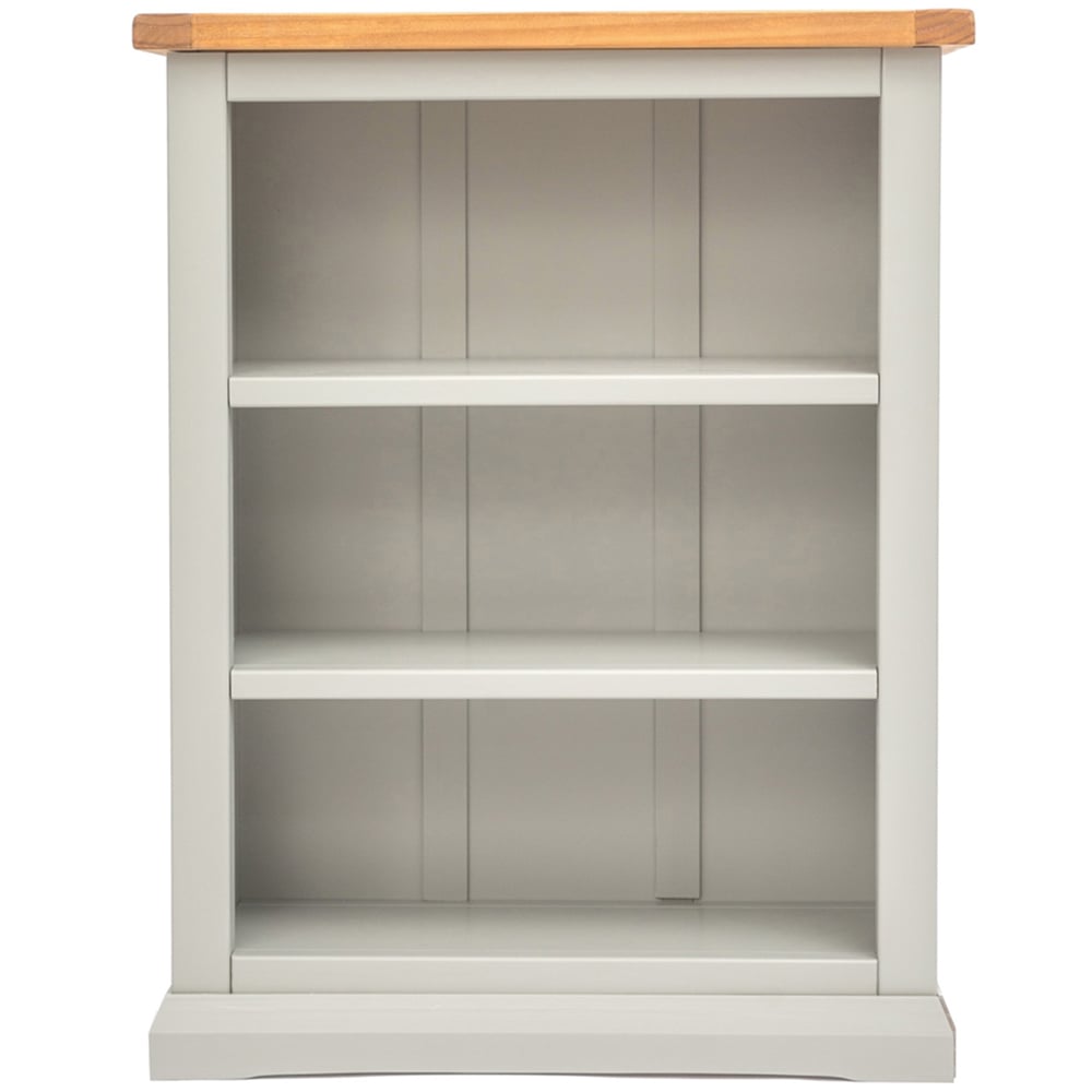 Loreo 3 Shelf Light Grey Bookcase Image 2