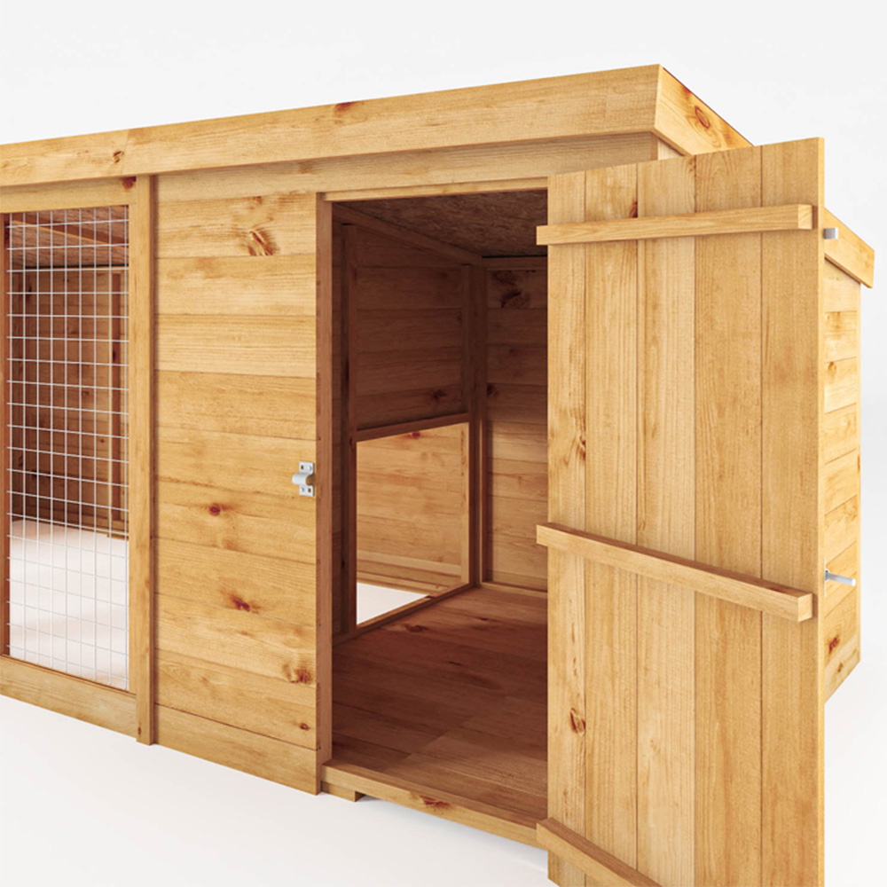 Mercia 12 x 4 Berkshire Dog Kennel and Run Image 2