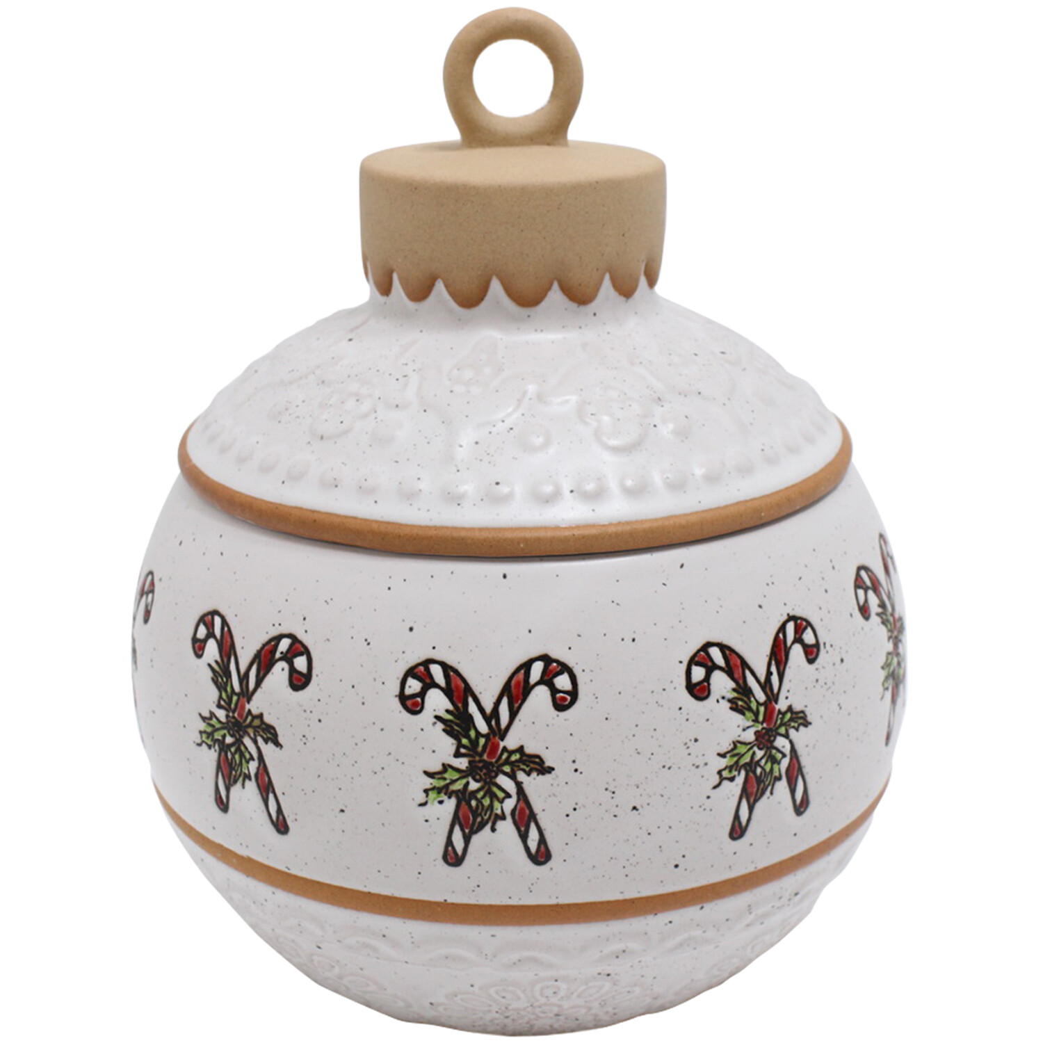 Festive Stone Candy Cane Jar Image