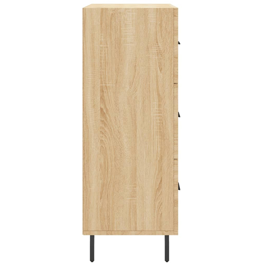vidaXL 3 Drawer Sonoma Oak Sideboard Image 7