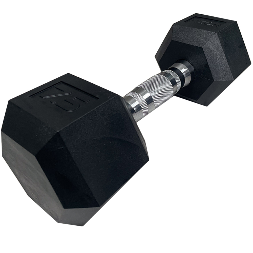 HXGN Pro Hex Black Dumbbell 7.5kg 2 Pack Image 3