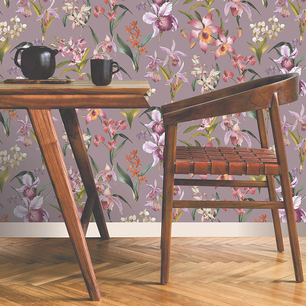 Rasch Maya Lilac Wallpaper Image 5