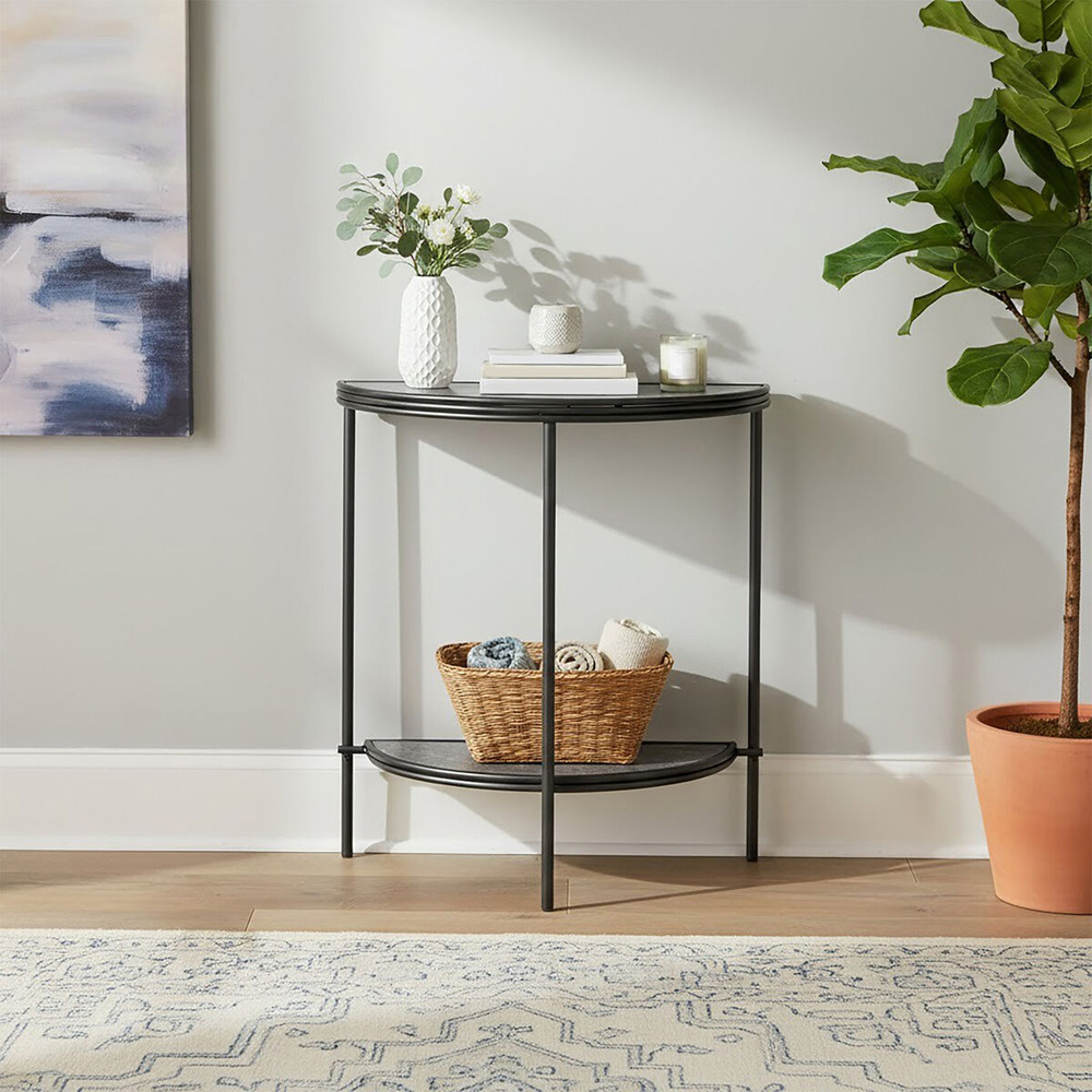 Premier Housewares Xania Semi Circle Console Table Image 4