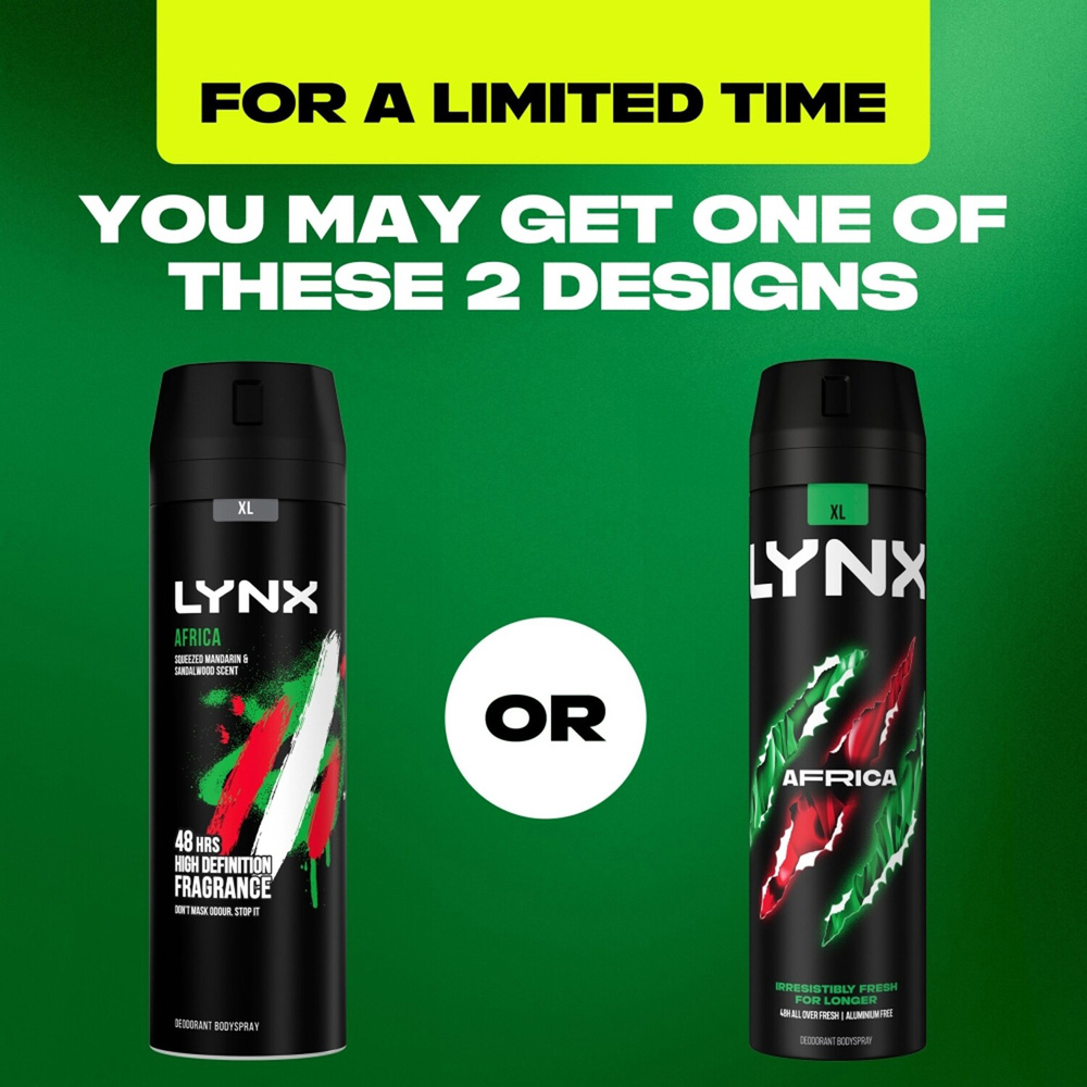 Lynx Deodorant Body Spray Africa Image 8