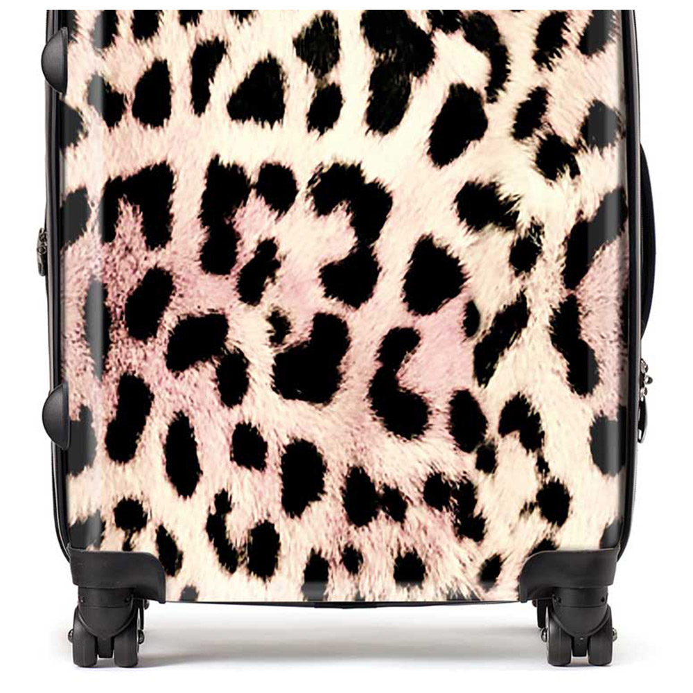 Warren Reed Designer Large Leopard Hide Suitcase Image 2