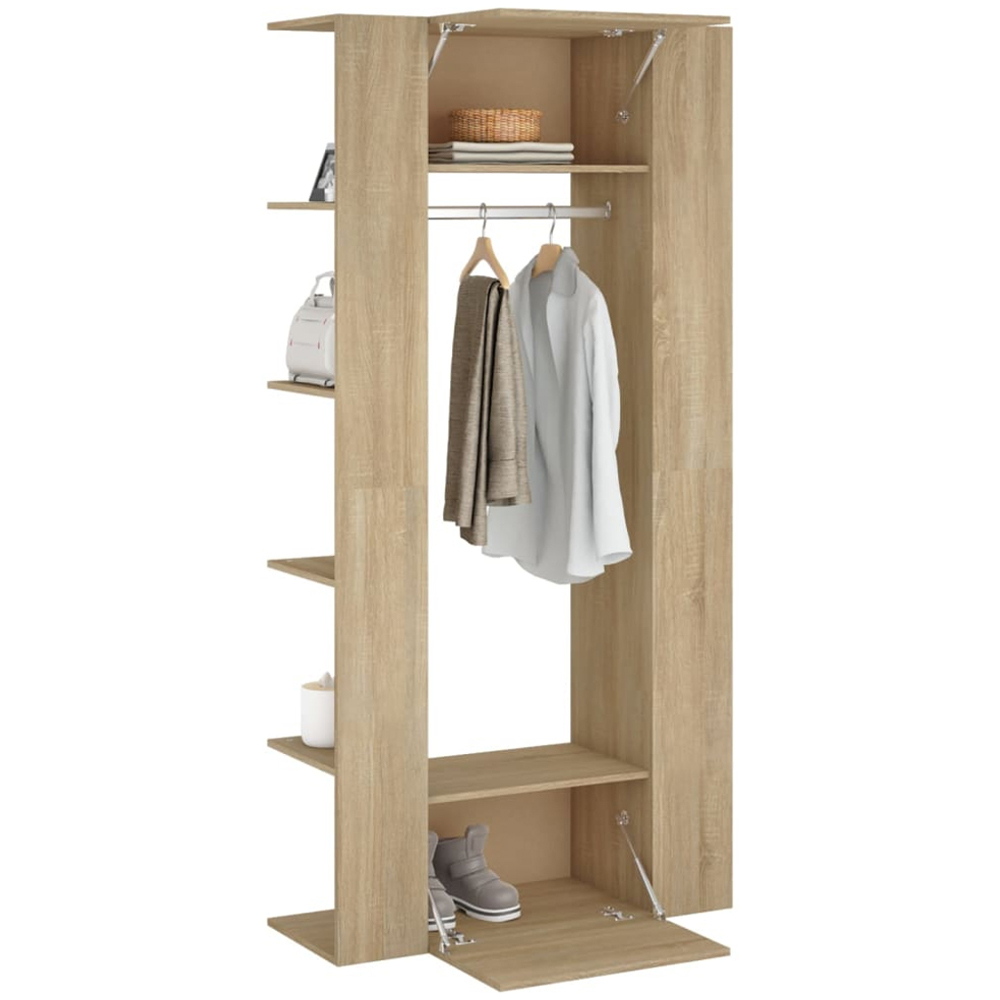 vidaXL Sonoma Oak Hallway Cabinet Set of 2 Image 3