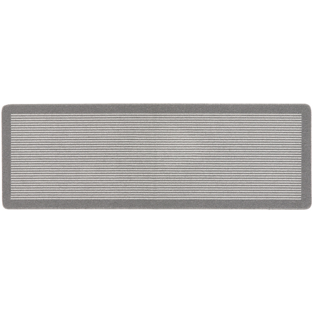 My Mat Silver Stripe Stain Resistant Runner 67 x 200cm Image 1