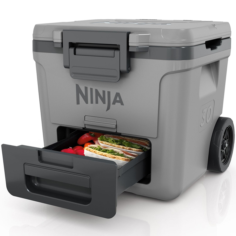 Ninja FrostVault Slate Grey Wheeled Cooler with Dry Zone 30QT 28L Image 4