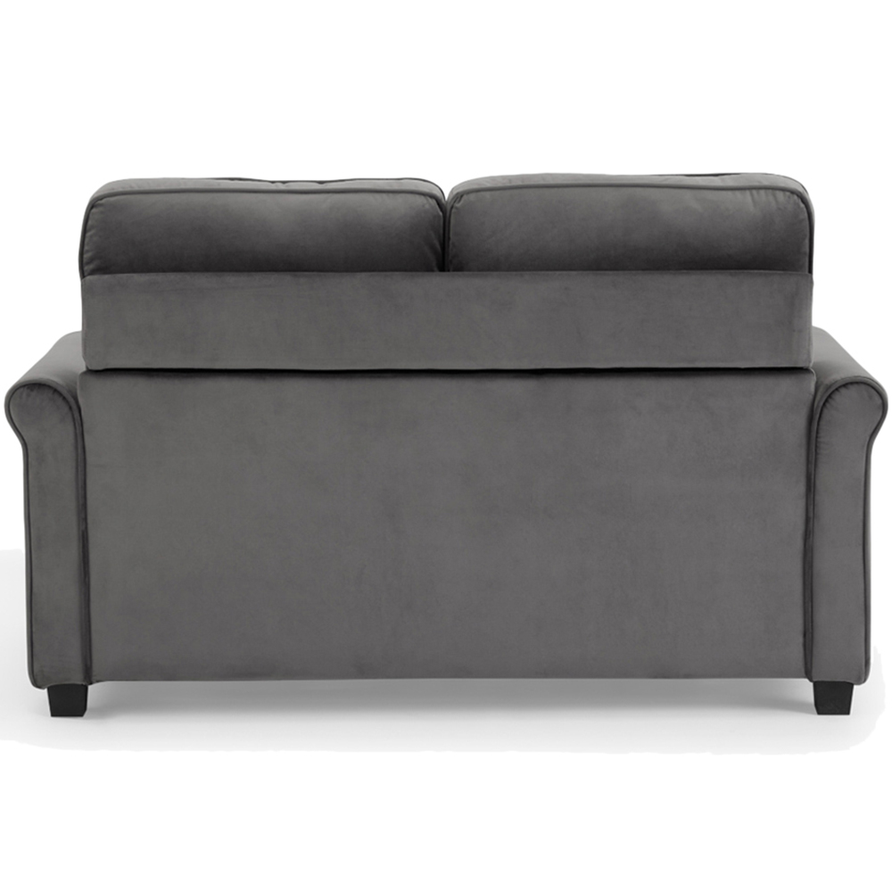 Home Detail Nathan Small Double Sleeper Grey Velvet Pull Out Sofa Bed Image 4