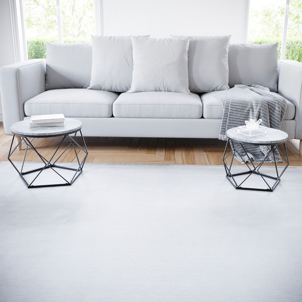 Vida Designs Brooklyn Grey Nest of Tables Set of 2 Image 4