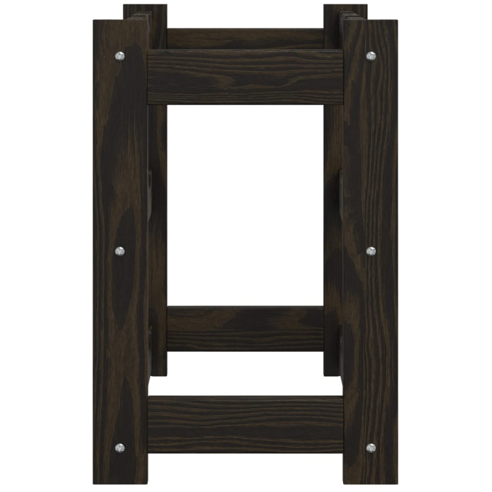 vidaXL 12 Bottle Black Freestanding Wine Rack Image 4