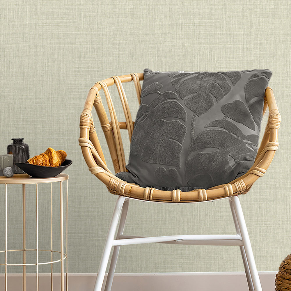 Belgravia Decor Zambaiti Parati Marrakech Small Weave Sand Wallpaper Image 2