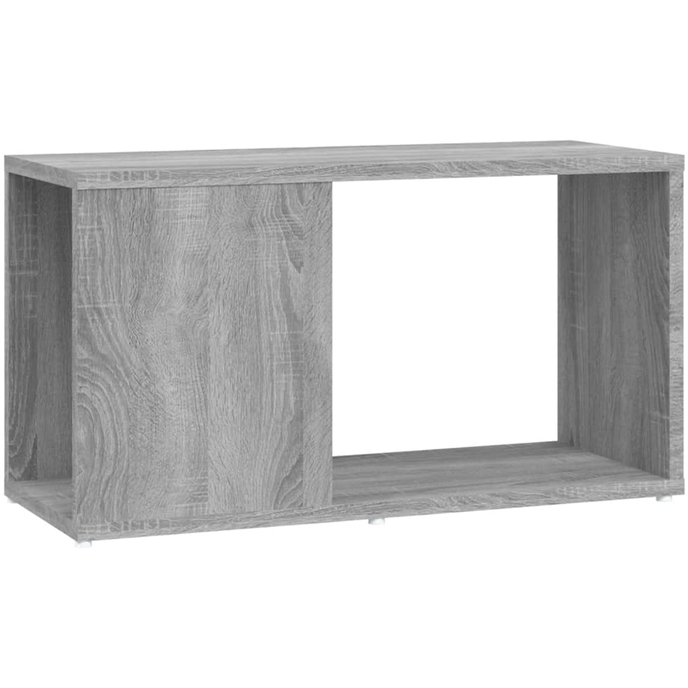 vidaXL Single Shelf Grey Sonoma Small TV Cabinet Image 2