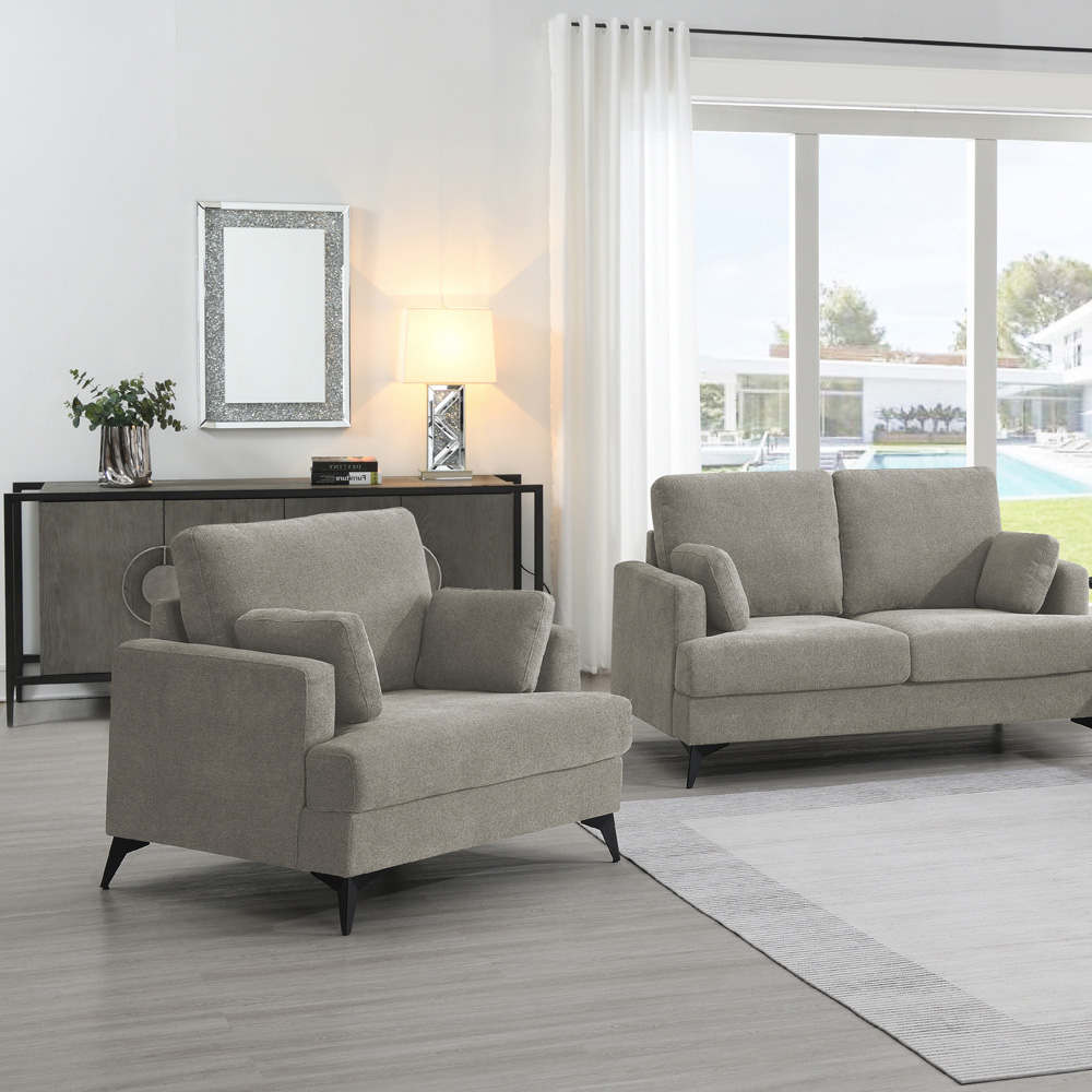 Manhattan Grey Oversized Armchair Image 4